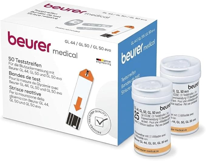 Beurer GL 44/50 Glucose Test Strips 50’s thumbnail 2