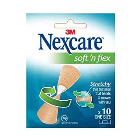 Nexcare – 575-10E Soft’N Flex Strips Dshape 10 Ea/Pack