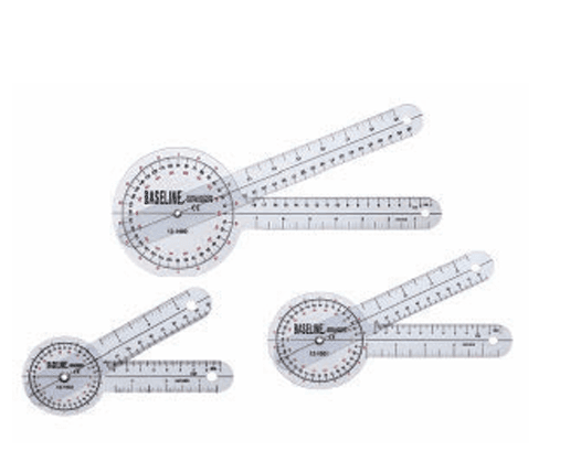 Baseline Plastic Goniometer 12 Inch – 360 Degree Head thumbnail 3
