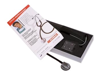 GIMA Linux Single-Head Stethoscope – Black (32524)