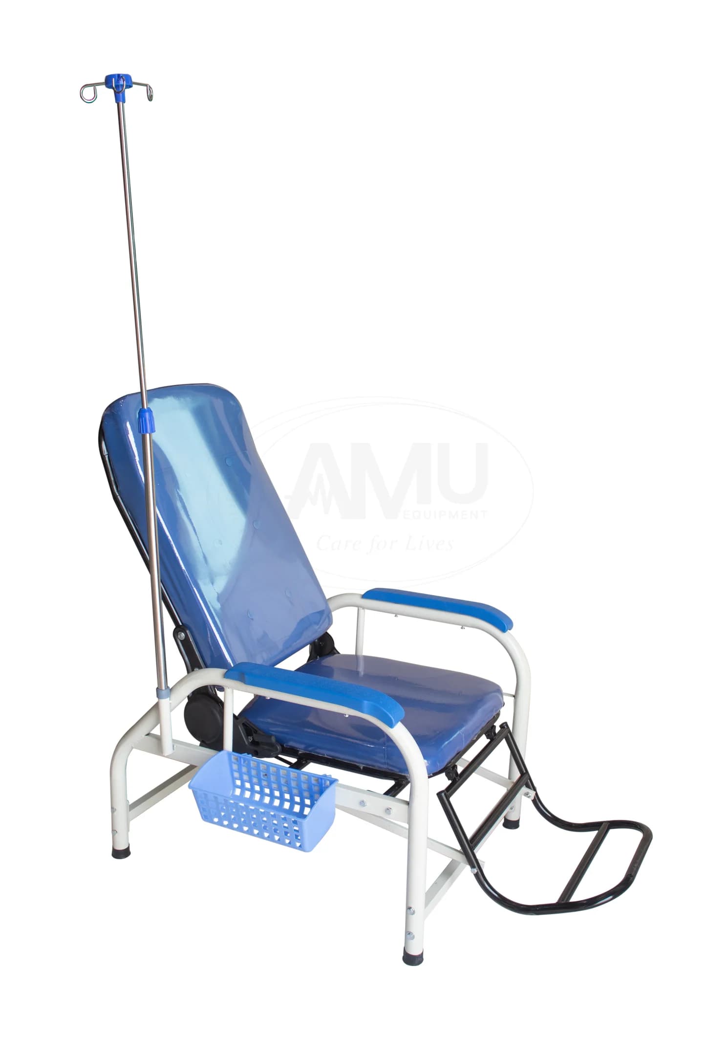 Blood Collection Chair with Integrated IV Stand