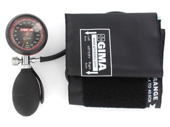 GIMA London Aneroid Sphygmomanometer – Black Adult Cuff (32725)