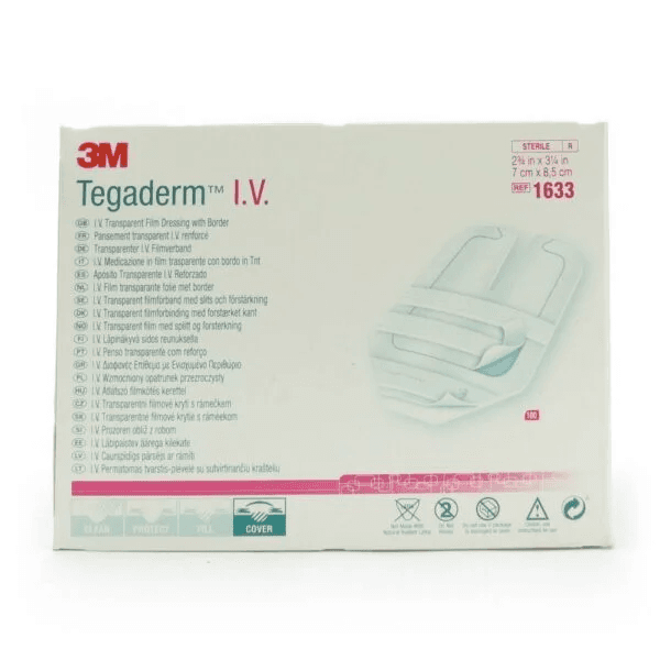 3M Tegaderm I.V. Transparent Film Dressing 7cm*8.5cm 1633 thumbnail 2