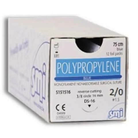 2/0 Polypropylene (Blue), Surgical Suture - FastOnMed Healthcare UAE