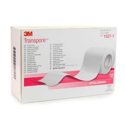 Transpore 2.5cm x 9.14m (1in x 10yds)
