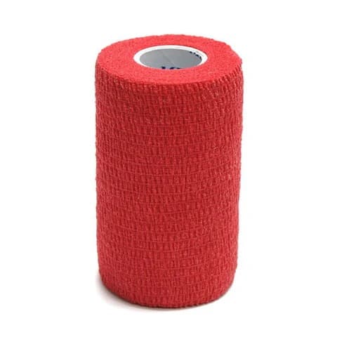 Self Adherent Cohesive Wrap Bandage – 2, Red - FastOnMed Healthcare UAE