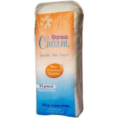 Sanita – Charm 100% Cotton Pleats – 100 grams - FastOnMed Healthcare UAE