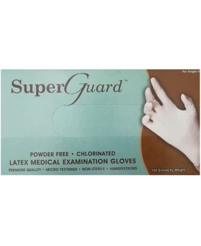 Super Guard – Gloves Latex Powdered – Xs - FastOnMed Healthcare UAE