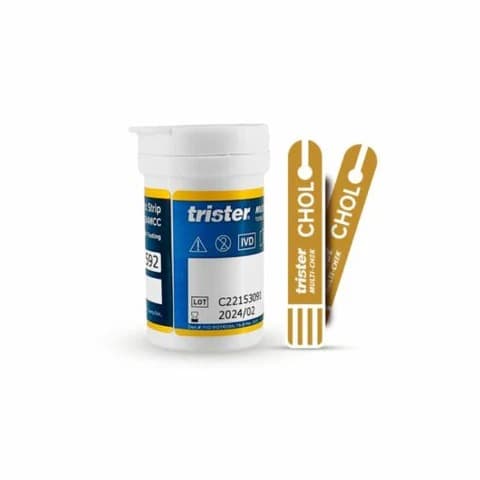 Trister – Multicheck Total Cholestrol 10’S Test Strip - FastOnMed Healthcare UAE