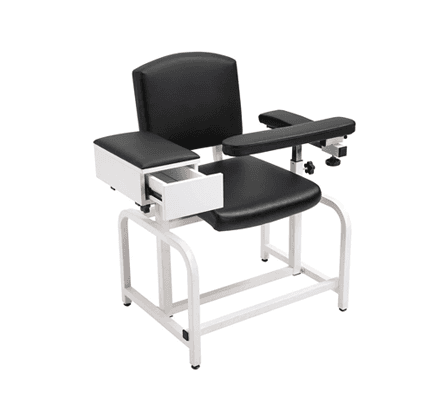 Manual Phlebotomy Padded Arm Chair with Drawer – BD1400D