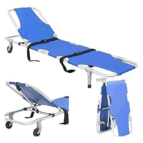 My Life 2-Fold Metal Folding Stretcher with Wheels – TD 010112