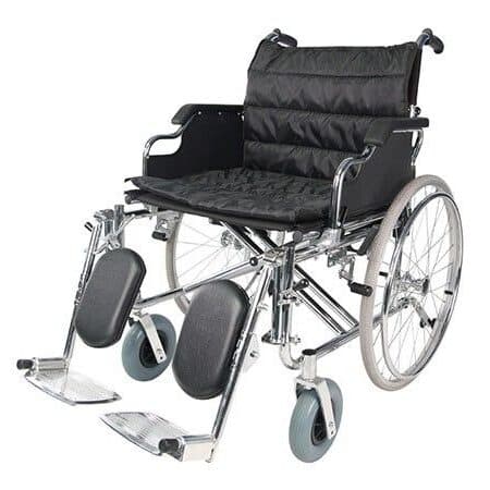 VH824 Heavy Duty Folding Wheelchair with Elevating Legrests - FastOnMed Healthcare UAE