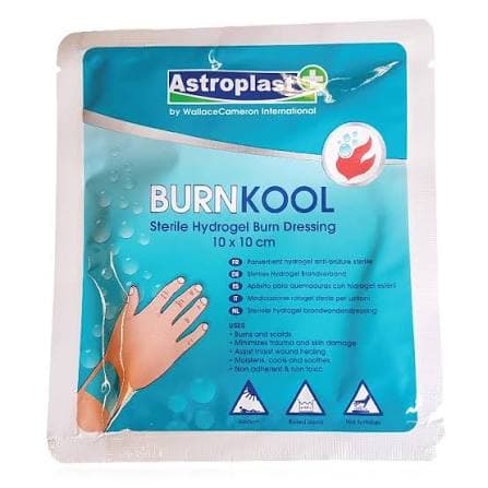 Astroplast BURNKOOL Sterile Hydrogel Burn Dressing 10 × 10 cm | 2207003 - FastOnMed Healthcare UAE
