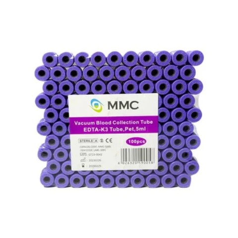 MMC – EDTA-K3 with Purple Cap Blood Collection Tube, 5ml – LABC-1001