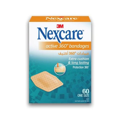 Nexcare – 556-24Dp Active Bandages, 23.8X28.6Mm, 60/Box