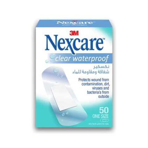 Nexcare – Cwp-50 Clear Waterproof Bandages 50S