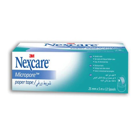 Nexcare – Ntm-255 Micropore 25 X 5M, 12 Spls/Box