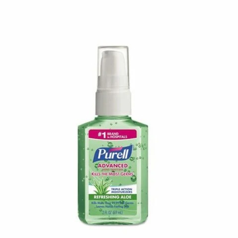 Purell – Portable Flip Cap Bottle Hand Sanitizer Soothing Gel with Aloe, 59ml – 9682-24
