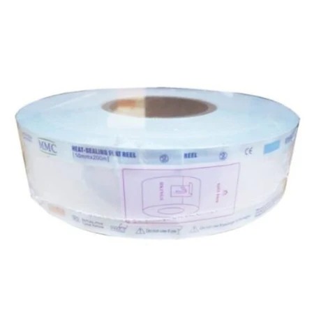 Sterilization Reel Heat Sealing Flat Reel, Paper + Blue Film 50mmx200m