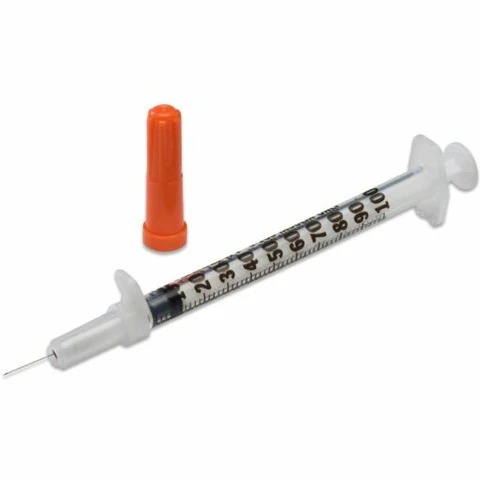 Unolok – Disposable Syringe 1ml with 29G x 1/2inch Needle Individually Packed – Box of 100