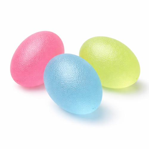 Gel Ball Hand Exerciser Egg Shape โ 3 Pcs Set